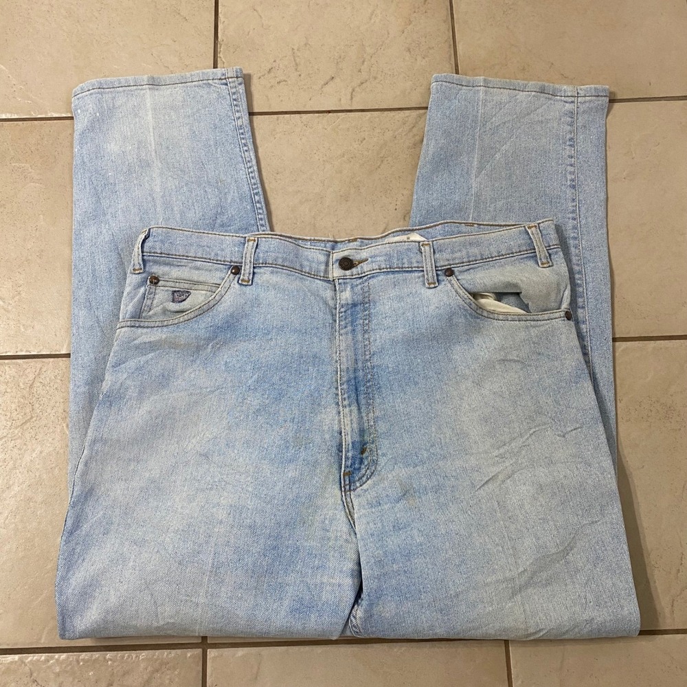 Levi's Relaxed Fit Light Wash Denim Jeans‎ Men's 38x31 Cotton Polyester Blend